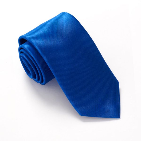 Royal Blue Silk Wedding Tie Red Label by Van Buck – Van Buck England